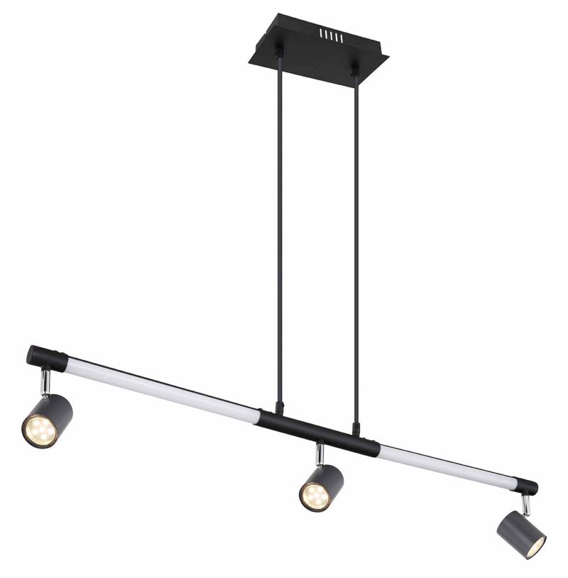 Lámpara colgante retro negra de metal Globo Hl - Imagen 4