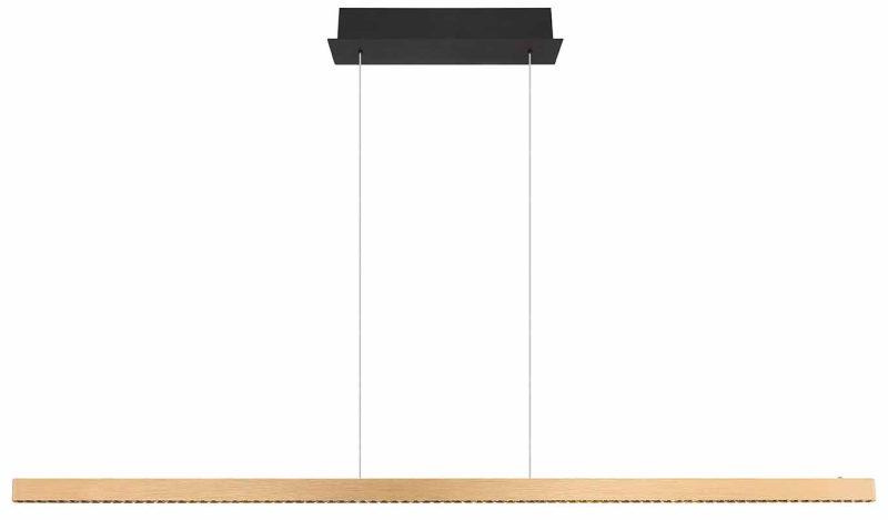 Lámpara colgante rural negra de madera y metal Globo Dentsy - Imagen 2