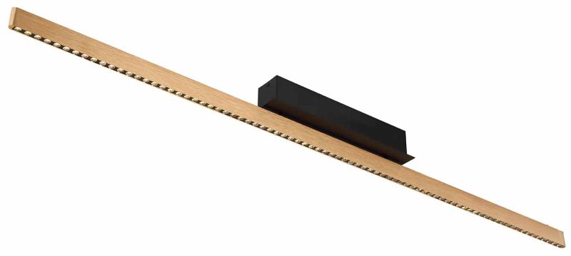 Lámpara colgante rural negra de madera y metal Globo Dentsy - Imagen 4