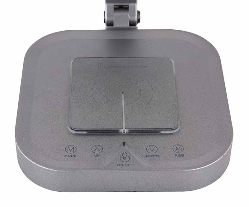 Lámpara de mesa cuadrada gris recargable Globo Monaco - Imagen 2