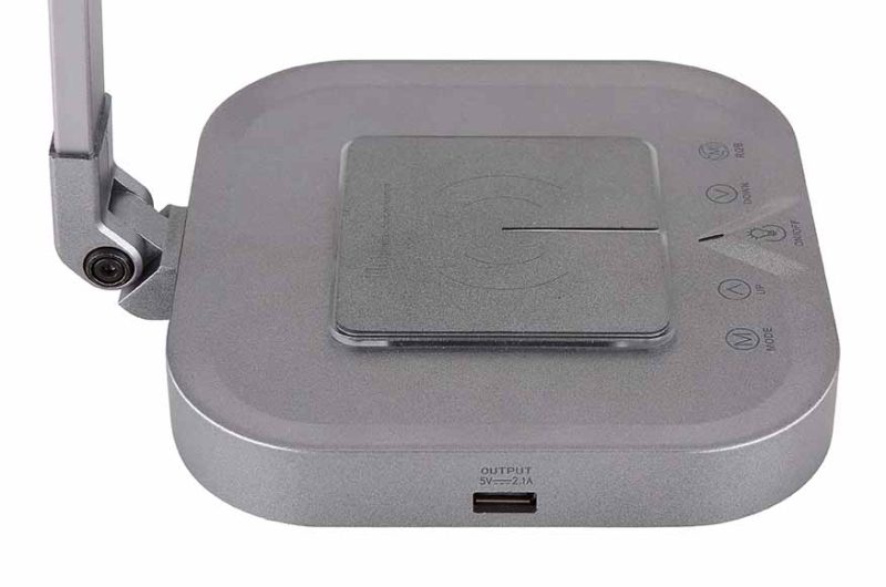 Lámpara de mesa cuadrada gris recargable Globo Monaco - Imagen 3