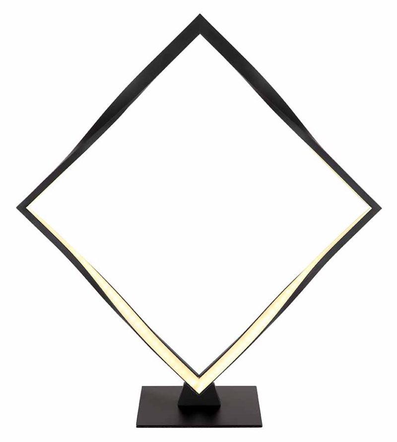 Lámpara de mesa moderna cuadrada negra Globo Maxxy - Imagen 2