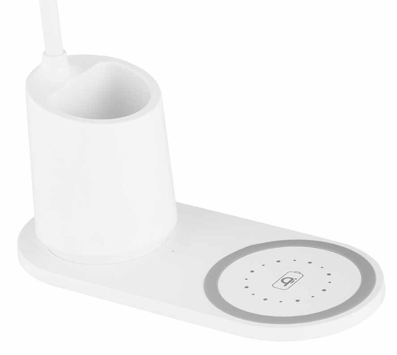 Lámpara de mesa ovalada blanca recargable Globo Melli - Imagen 2