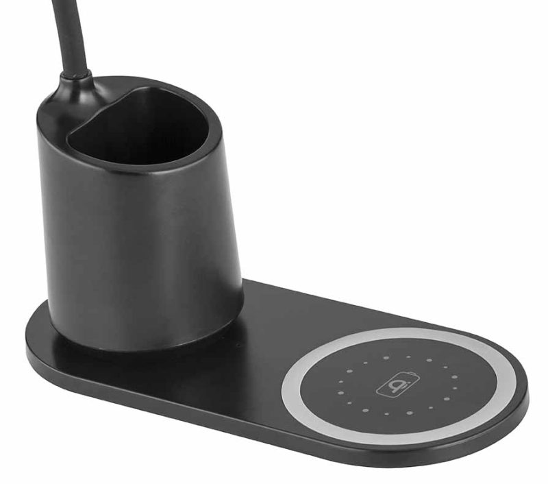 Lámpara de mesa ovalada negra recargable Globo Melli - Imagen 2