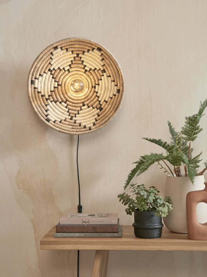 Lámpara de pared boho de esparto natural GOOD&MOJO Andros - Imagen 4