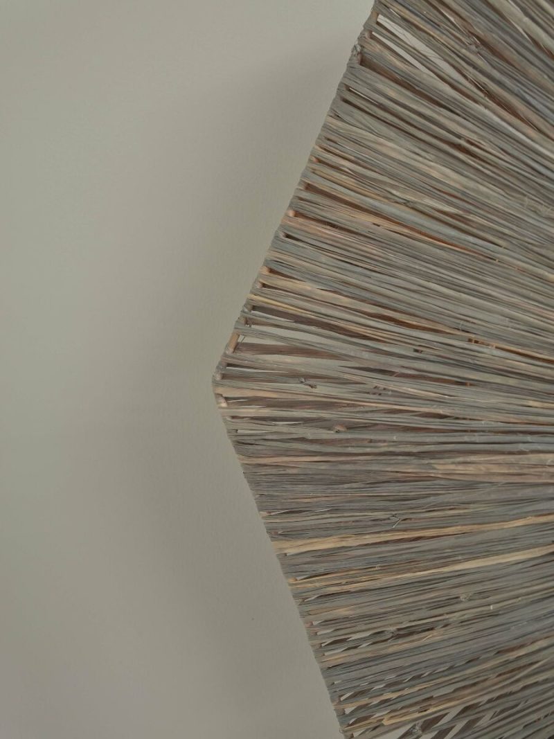 Lámpara de pared gris rafia octogonal L GOOD&MOJO Panama - Imagen 9