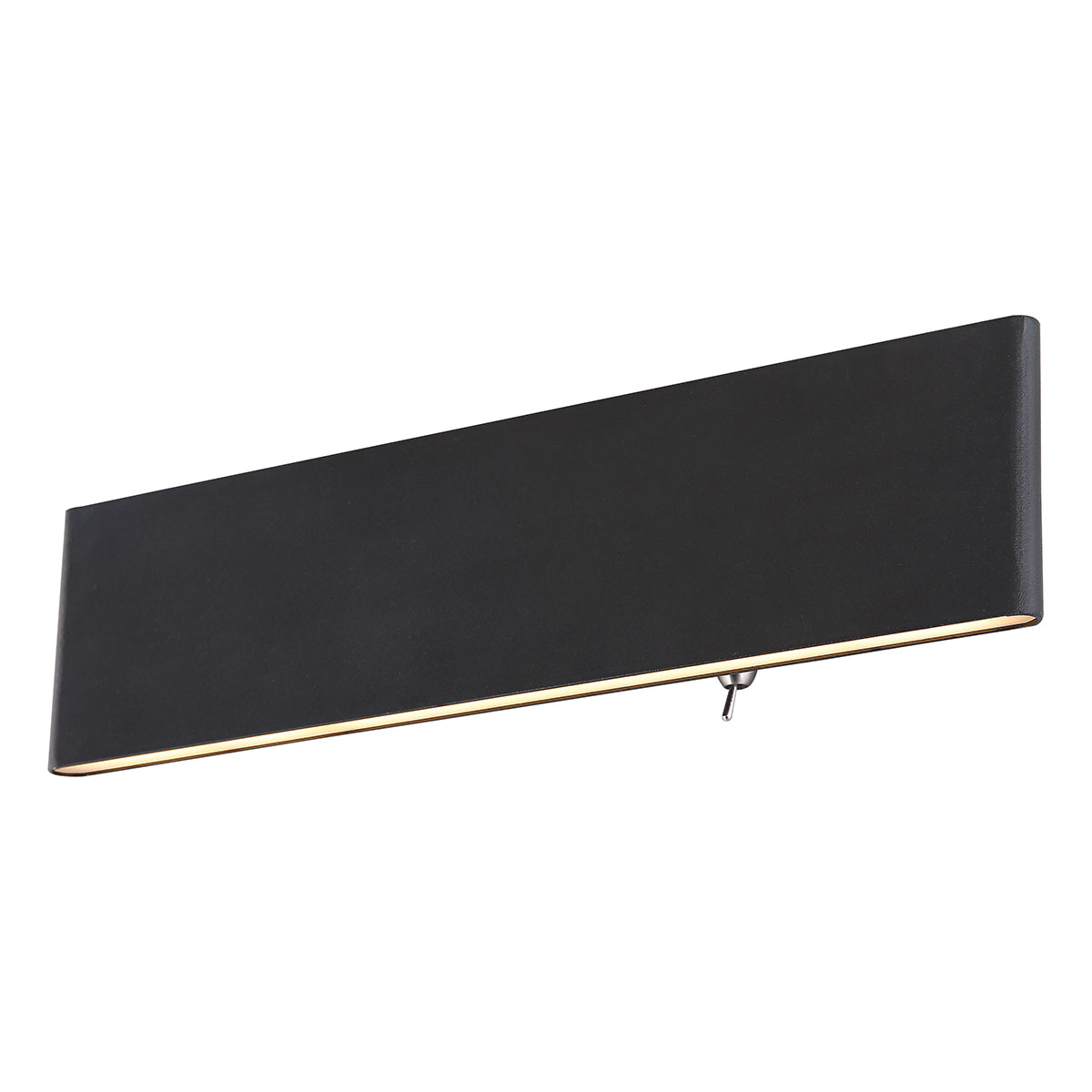 Lámpara de pared moderna negra de aluminio Globo Siegfried