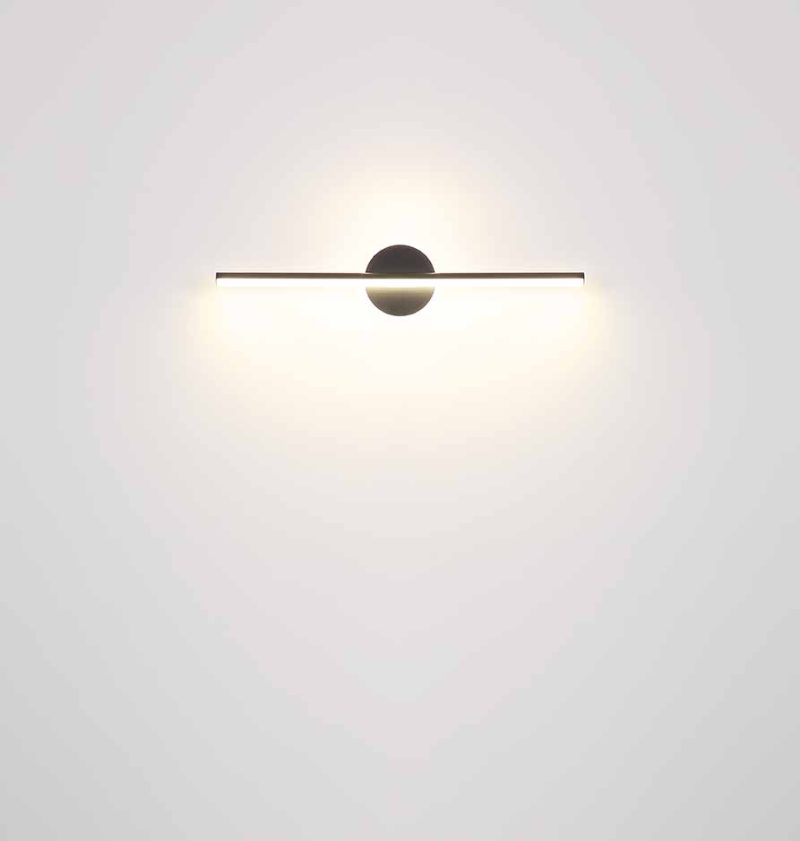 Lámpara de pared moderna negra de metal Globo Pepe - Imagen 4