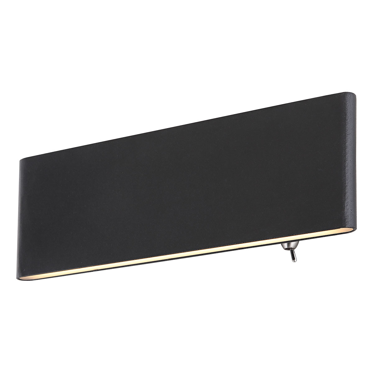 Lámpara de pared moderna negra rectangular Globo Siegfried