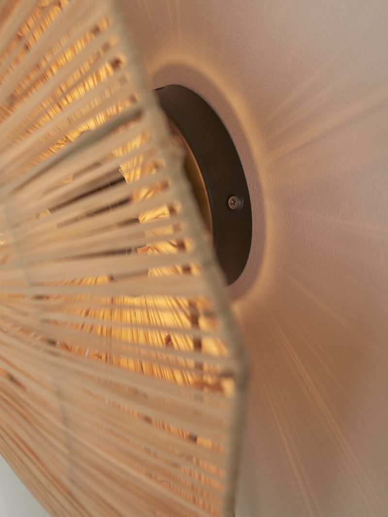 Lámpara de pared rafia natural GOOD&MOJO Panama - Imagen 11