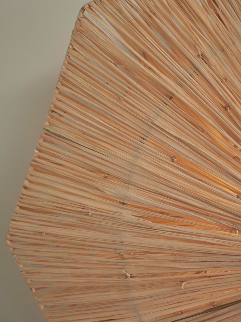 Lámpara de pared rafia natural octogonal L GOOD&MOJO Panama - Imagen 8