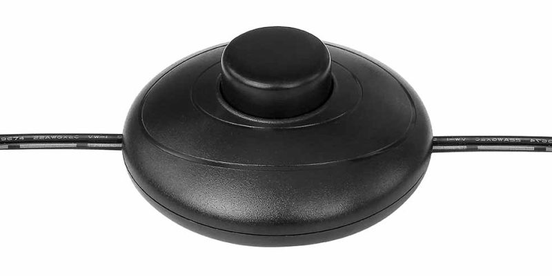 Lámpara de pie moderna de metal negro Globo Blacky - Imagen 3