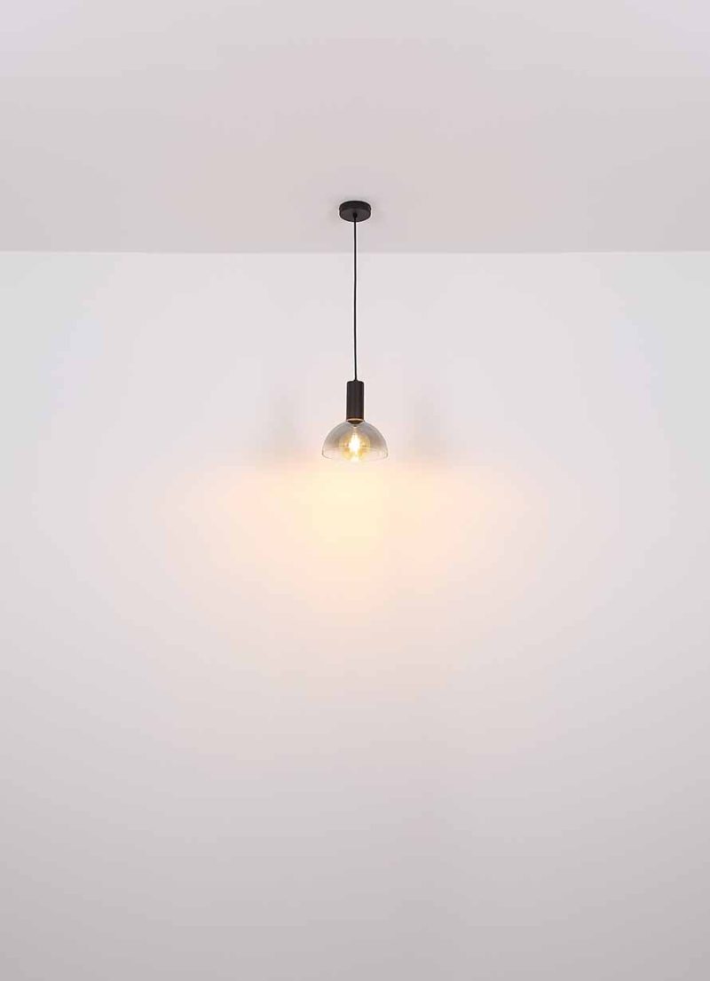 Lámparas colgantes modernas de vidrio y metal negro Globo Classis - Imagen 5