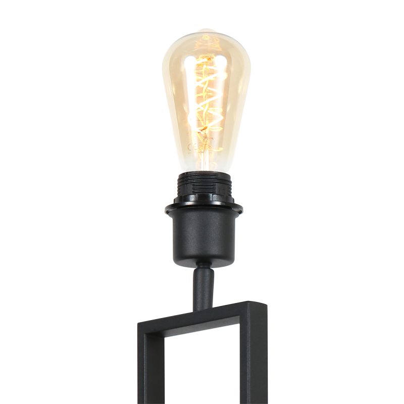 Lámpara de mesa negra con estructura industrial Steinhauer Stang - Imagen 14