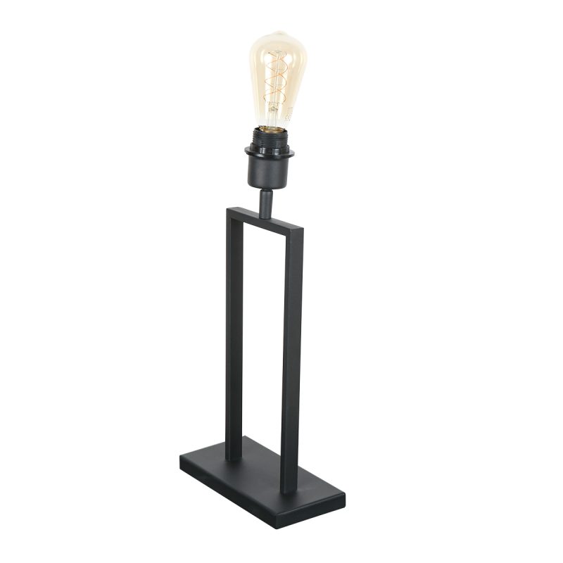 Lámpara de mesa negra con estructura industrial Steinhauer Stang - Imagen 16