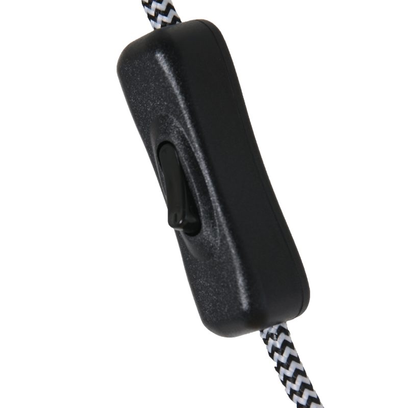 Lámpara de pared de arco largo negro con pantalla natural Steinhauer Elegant Classy - Imagen 13