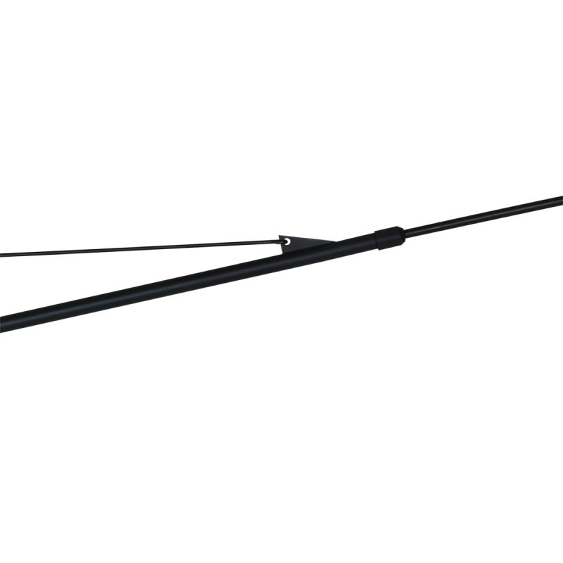 Lámpara de pared de arco largo negro con pantalla natural Steinhauer Elegant Classy - Imagen 15