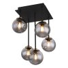 lámpara-de-techo-5-bolas-de-vidrio-ahumado-vertical-negro/metal-globo-jorge-56136-5d