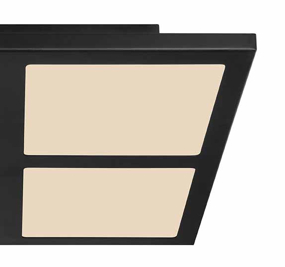 Lámpara de techo cuadrada negra moderna Globo Sahida - Imagen 4