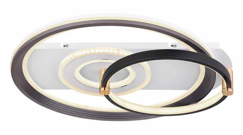 Lámpara de techo moderna blanca círculos de metal Globo Ani - Imagen 2