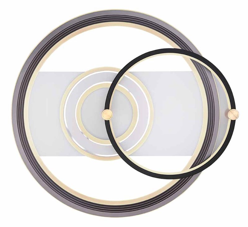 Lámpara de techo moderna blanca círculos de metal Globo Ani - Imagen 3