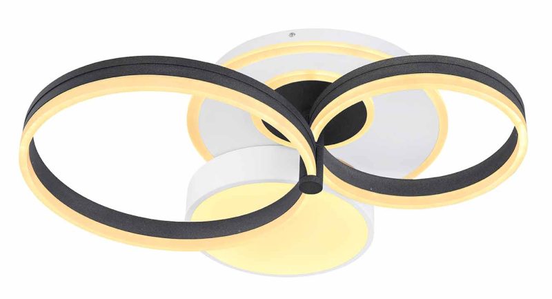 Lámpara de techo moderna blanca círculos Globo Jack - Imagen 3