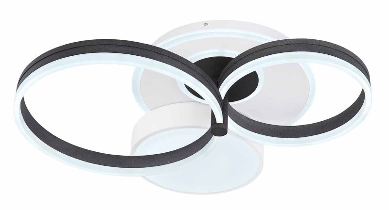 Lámpara de techo moderna blanca círculos Globo Jack - Imagen 4