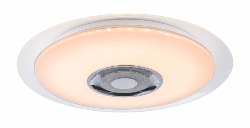Lámpara de techo moderna blanca con altavoz Globo Tune - Imagen 3