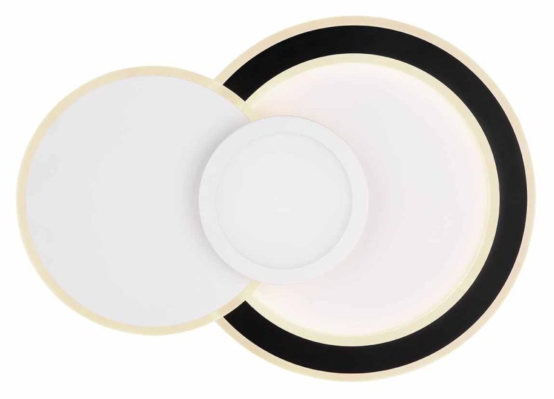 Lámpara de techo moderna blanca con círculos Globo Gisell - Imagen 3