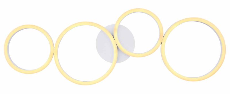 Lámpara de techo moderna círculos blancos Globo Venosa - Imagen 3