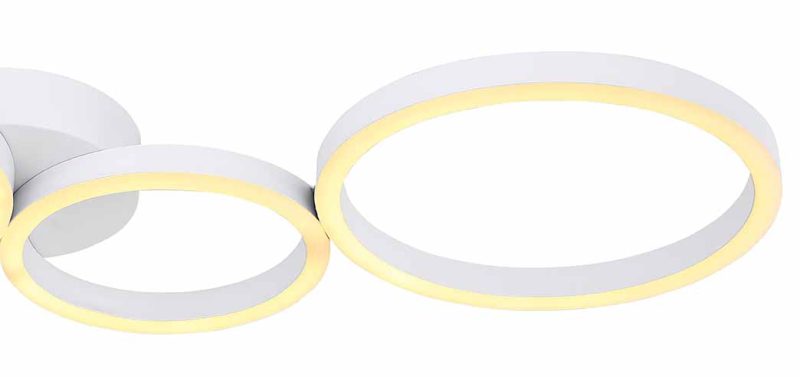 Lámpara de techo moderna círculos blancos Globo Venosa - Imagen 4