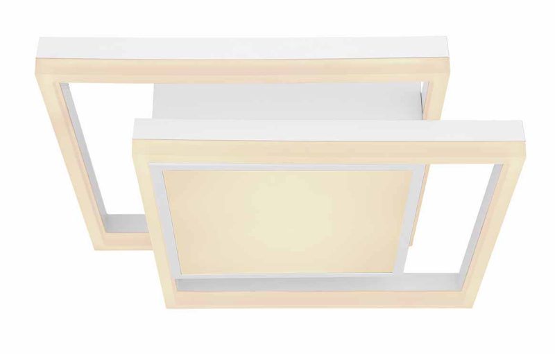 Lámpara de techo moderna cuadrada blanca Globo Squares - Imagen 2
