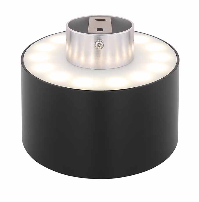 Lámpara de techo moderna de aluminio negro Globo Jenny - Imagen 3