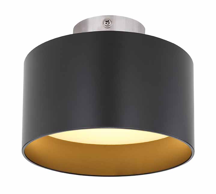 Lámpara de techo moderna de aluminio negro Globo Jenny - Imagen 4