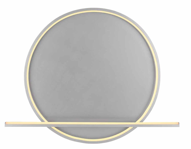 Lámpara de techo moderna de aluminio niquelado Globo Ronda - Imagen 2