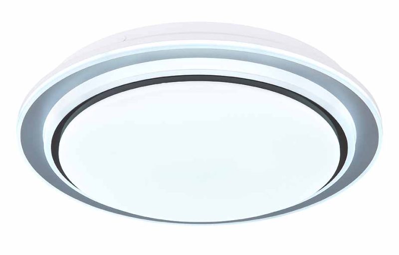 Lámpara de techo moderna de metal blanco Globo Foppa - Imagen 4
