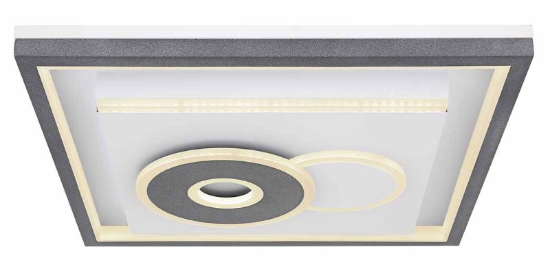 Lámpara de techo moderna de metal blanco Globo Sundi - Imagen 2