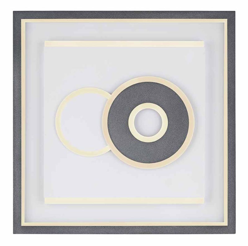 Lámpara de techo moderna de metal blanco Globo Sundi - Imagen 3