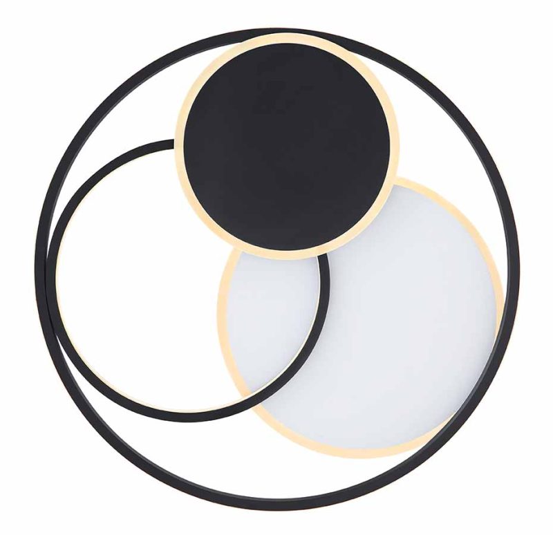 Lámpara de techo moderna de metal blanco y negro Globo Jack - Imagen 2