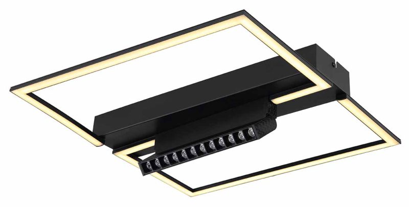 Lámpara de techo moderna de metal negro Globo Maxwell - Imagen 4