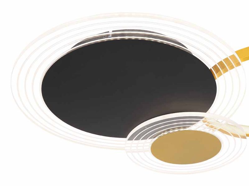 Lámpara de techo moderna de metal negro Globo Senna - Imagen 3