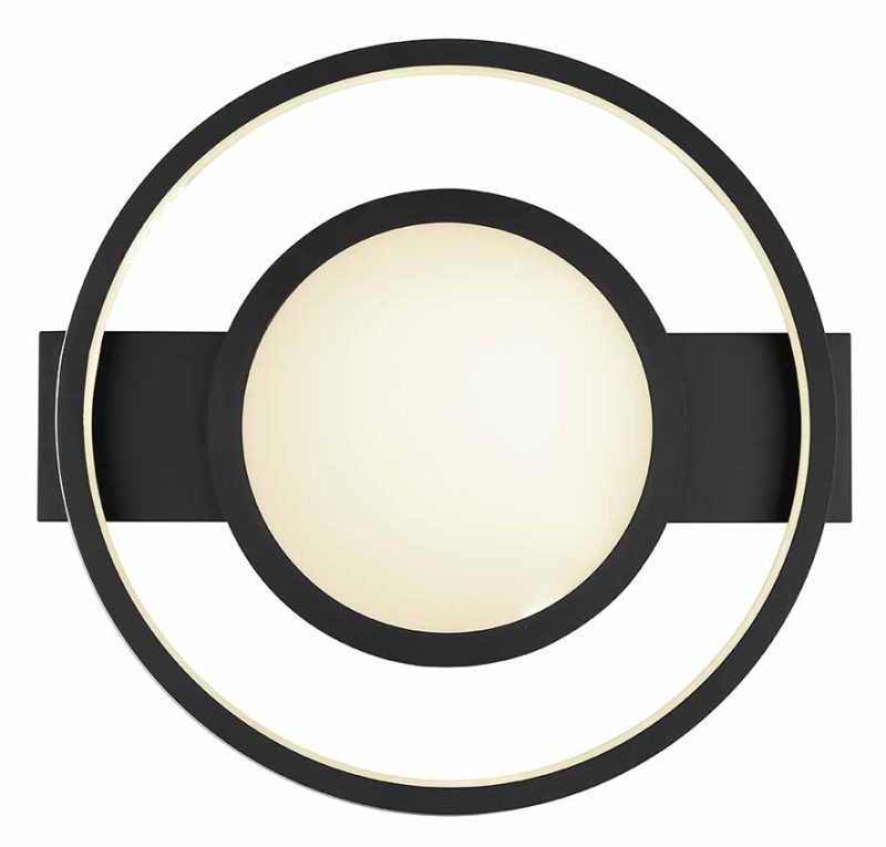 Lámpara de techo moderna negra circular Globo Gisell - Imagen 4