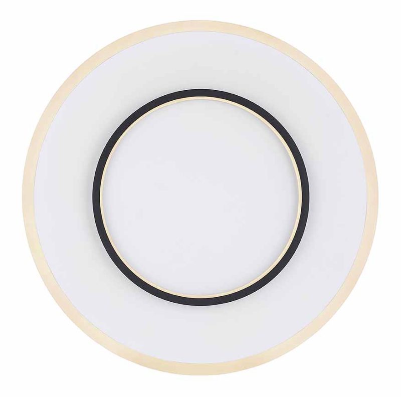 Lámpara de techo moderna redonda de metal blanco Globo Lima - Imagen 2