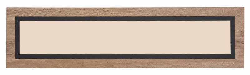 Lámpara de techo negro/marrón rectangular metal/MDF Globo Lea - Imagen 3