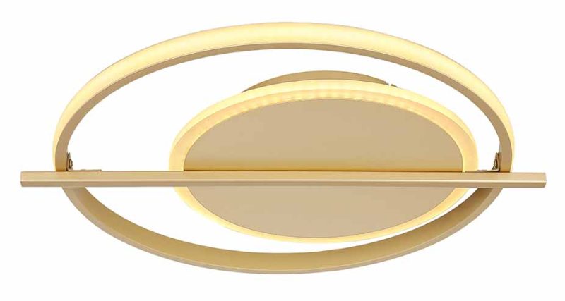 Lámpara de techo redonda dorada de diseño Globo Reball - Imagen 2