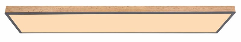 Lámpara de techo rural gris rectangular Globo Doro - Imagen 2