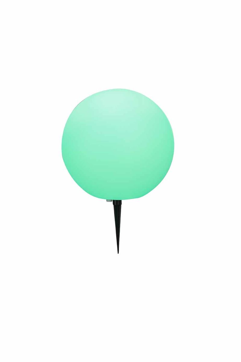 Lámpara exterior moderna de plástico blanco Globo Toula - Imagen 2