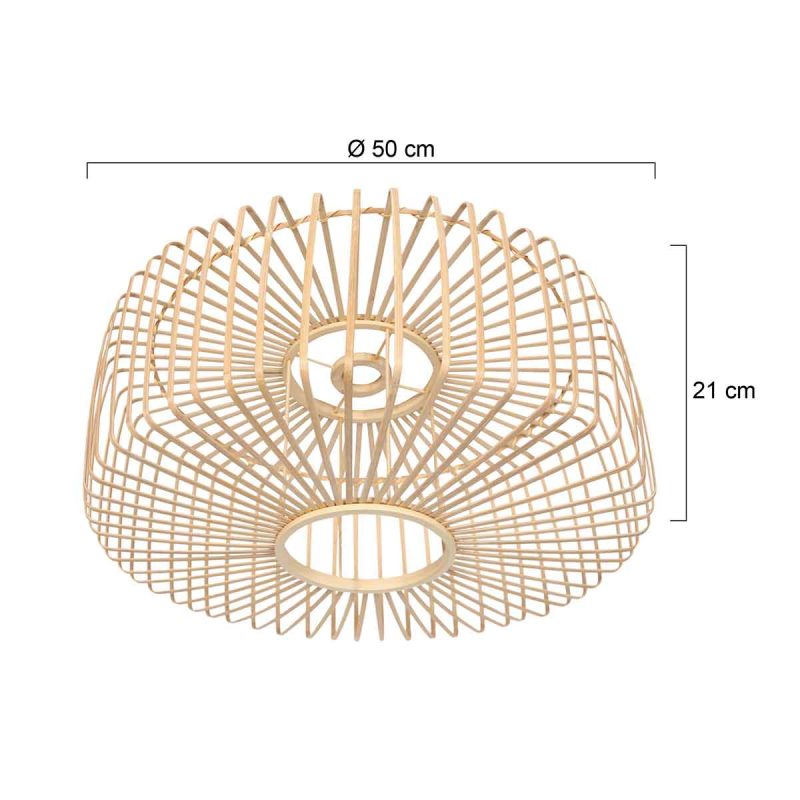 Pantalla moderna de madera Steinhauer - Ø 50 cm - Imagen 6