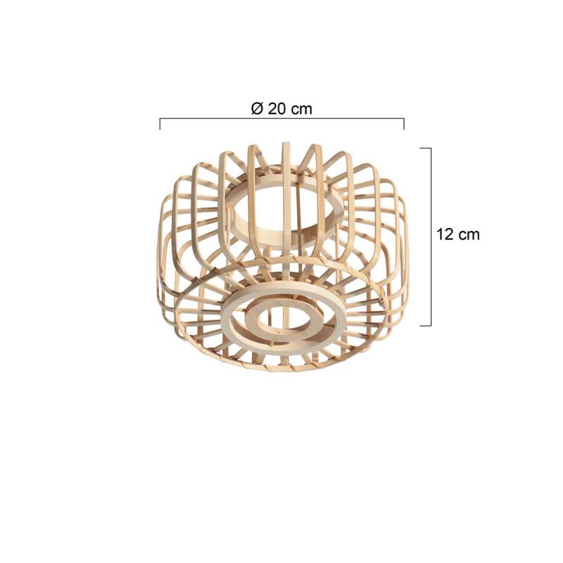 Pantalla moderna de madera Steinhauer - Ø 15 cm - Imagen 6
