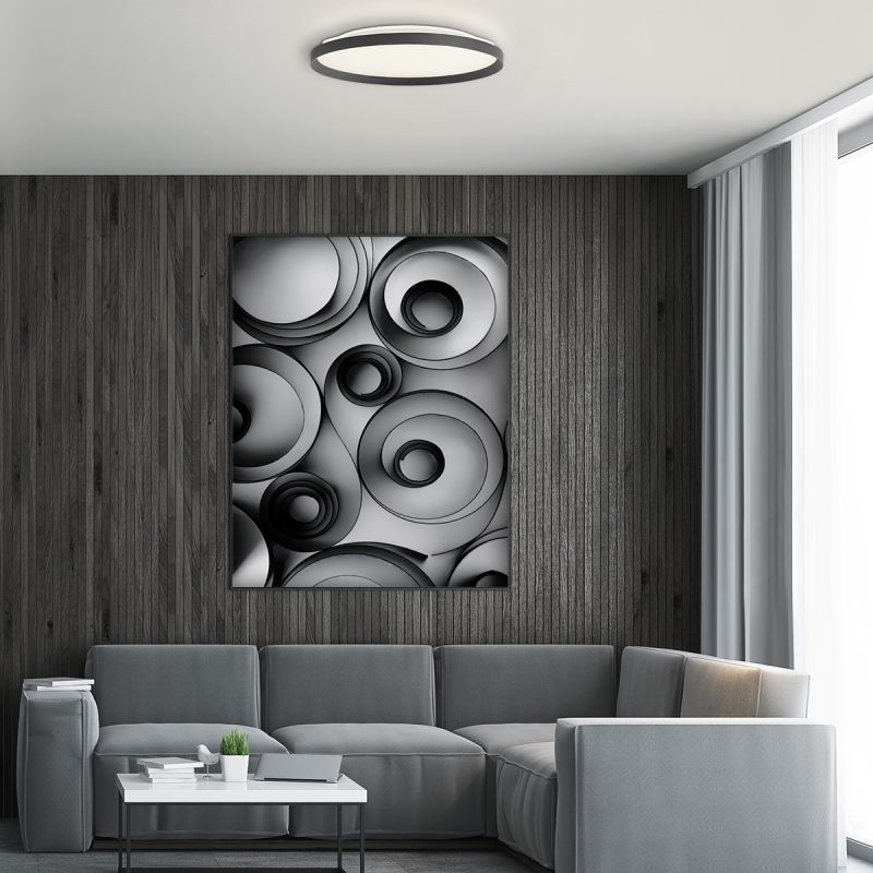 Plafón blanco moderno de plástico Steinhauer Flady - Imagen 3
